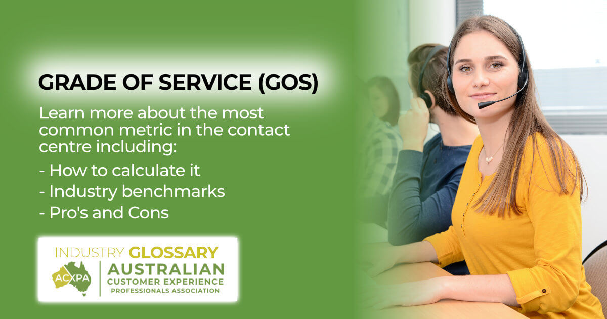 Grade of Service Metric in call centres