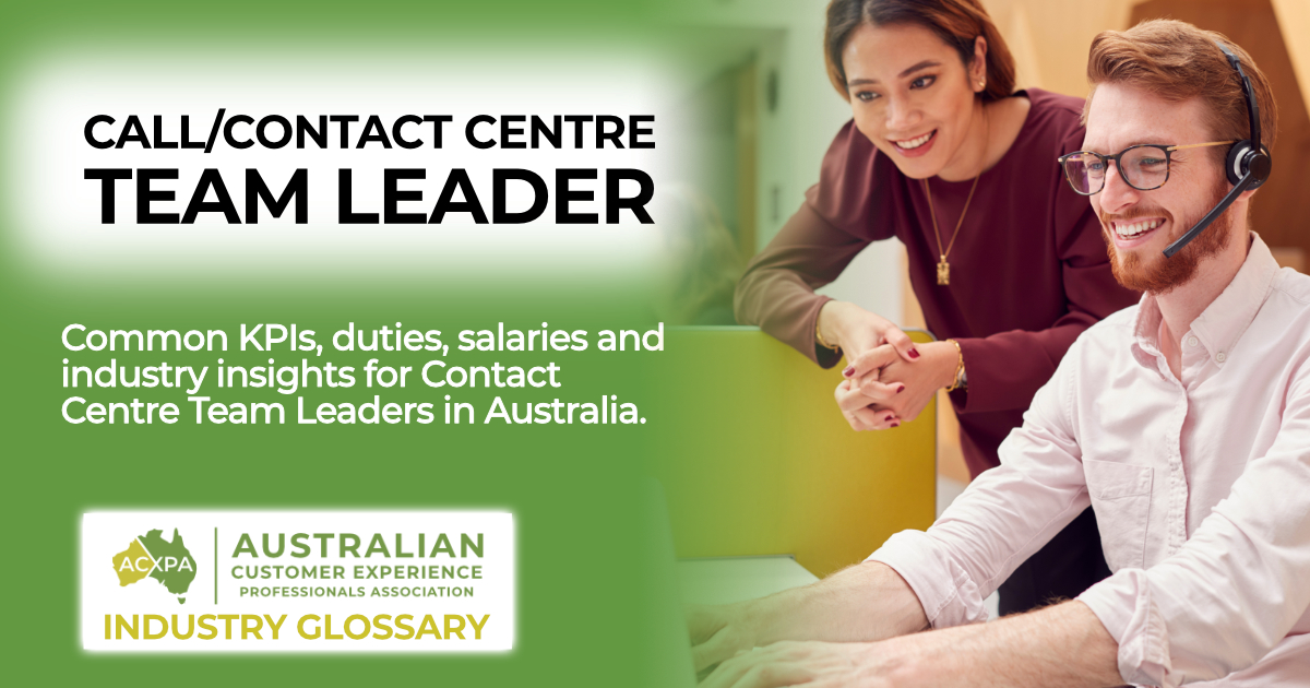 Call Centre Team Leader definition