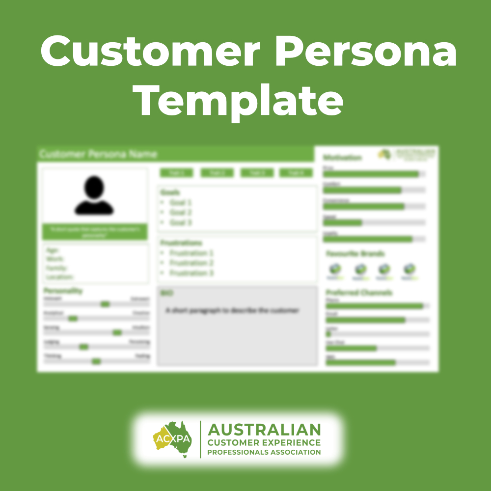 Free Customer Persona Template download