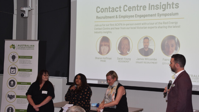 Fazra Sturley speaking on the panel