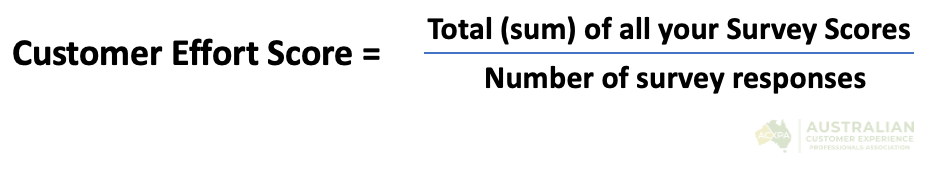 Customer Effort Score Formula