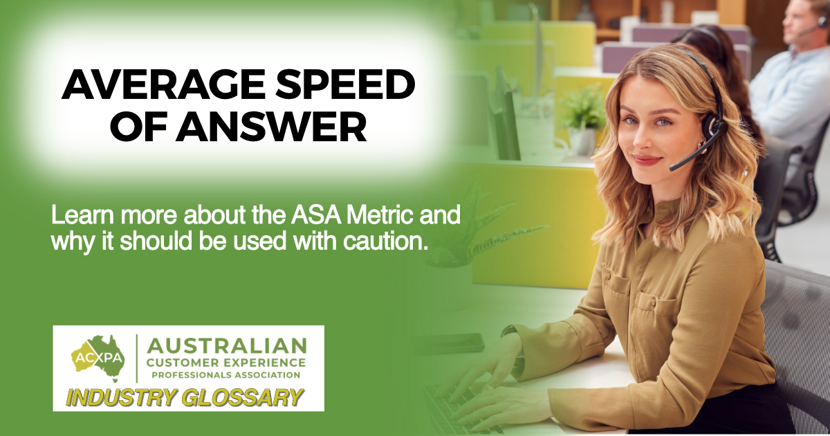 Average Speed of Answer call centre metric definition
