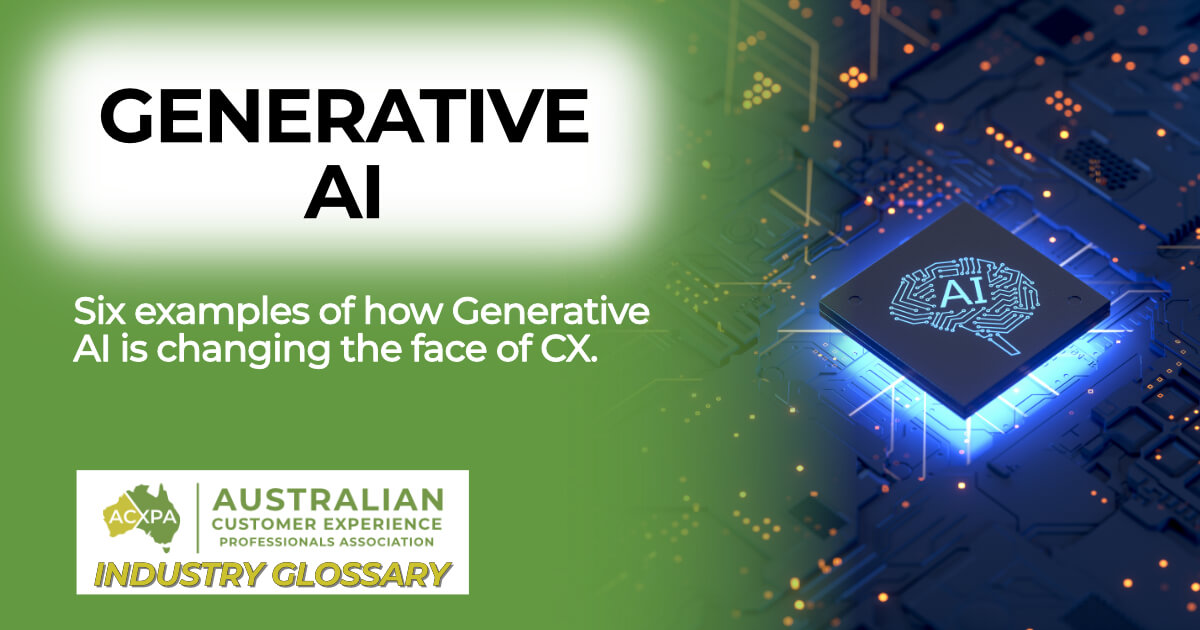 Generative AI and how it can be used to drive CX improvements