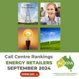 Energy Retailers Call Centre Rankings Monthly Download September 2024