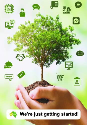 About ACXPA and the Future About ACXPA and the Future with a young tree growing and showing various customer channels we support.